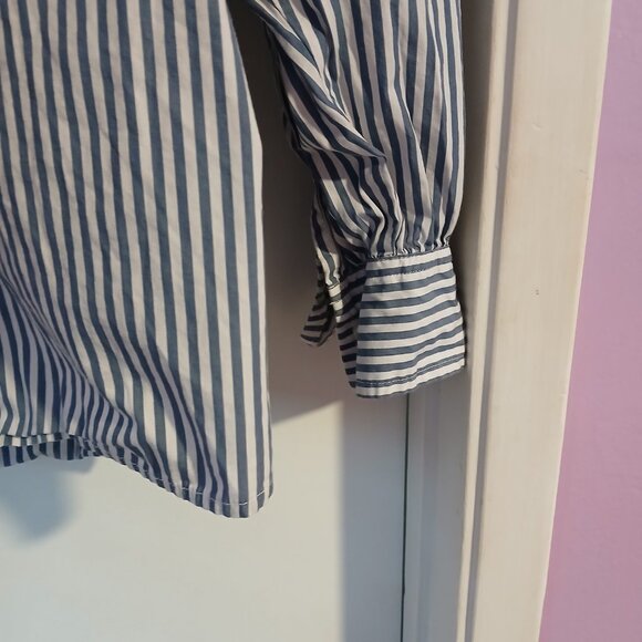 GAP X Doen Cotton Eyelet Collar Big Shirt Size Medium - Picture 2 of 11